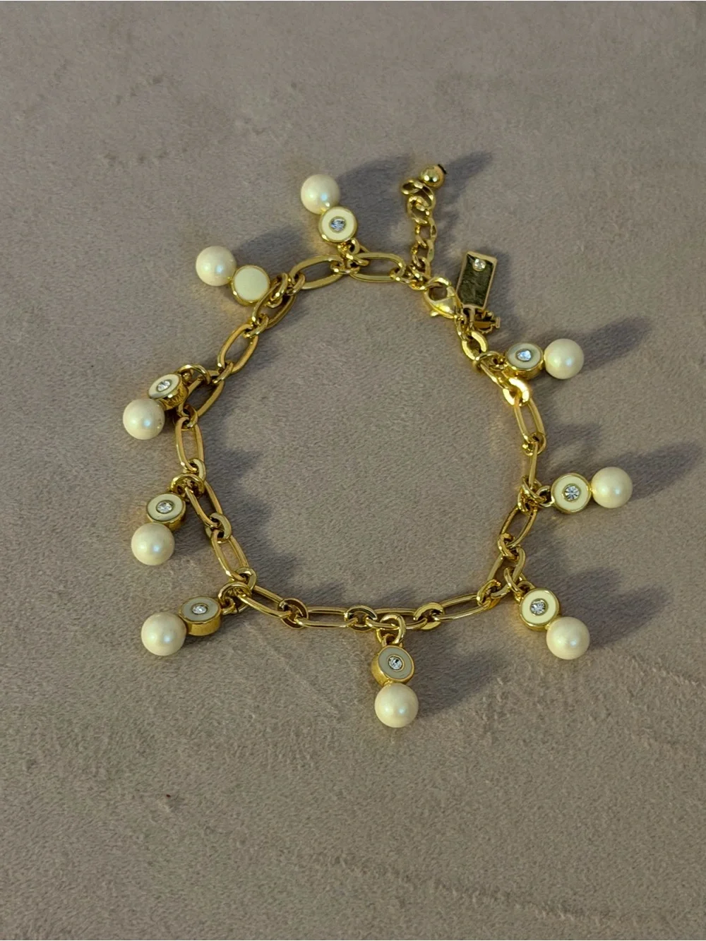 Kate Spade Pearly Delight Charm Bracelet